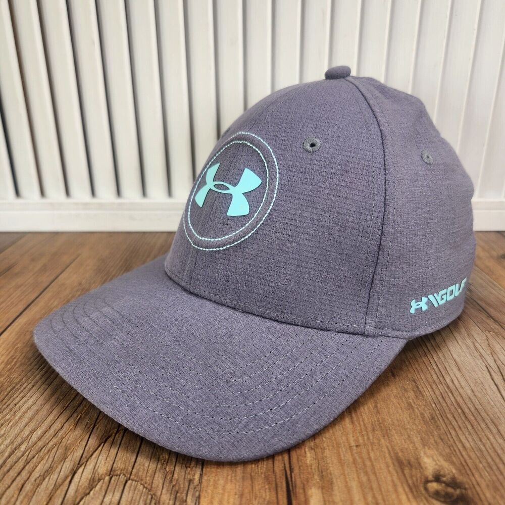 Under Armour UA Golf Athletic Fitted Sz L/XL Hat Cap Gray Sports Dad Colorful